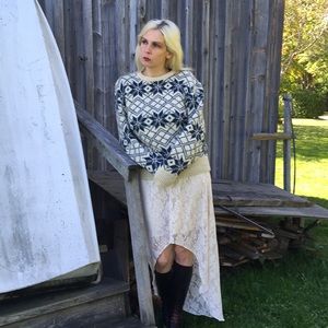 SOLDNorth Mills 1970s Knit Cool Pullover Ski Sweater. M